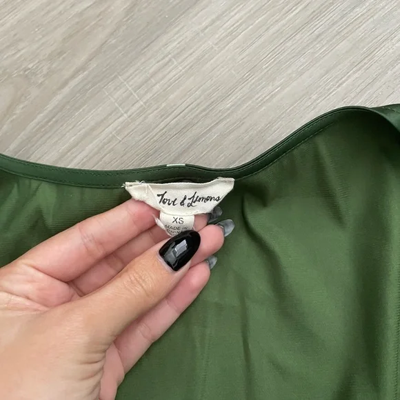 For Love & Lemons Polka Dot Tie Top - Picture 3 of 4